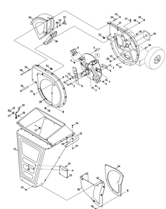 Part Location Diagram of 681-05063-4021 MTD HSG-FLAIL INNER
